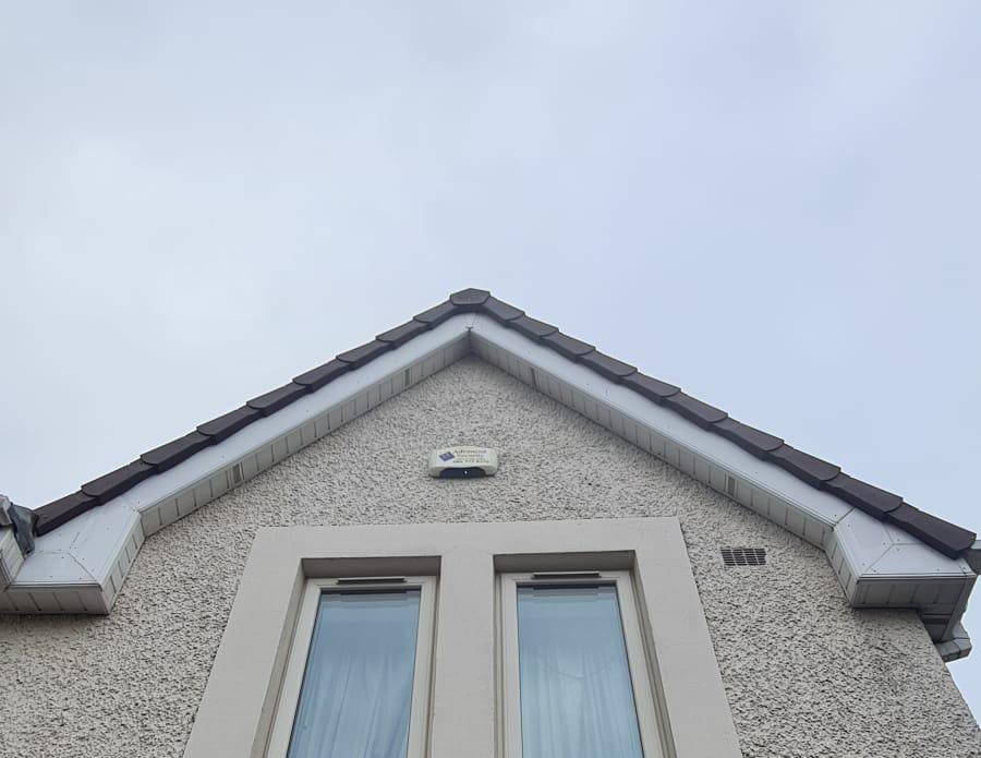 Image of a dry verge system on a roof in Dublin