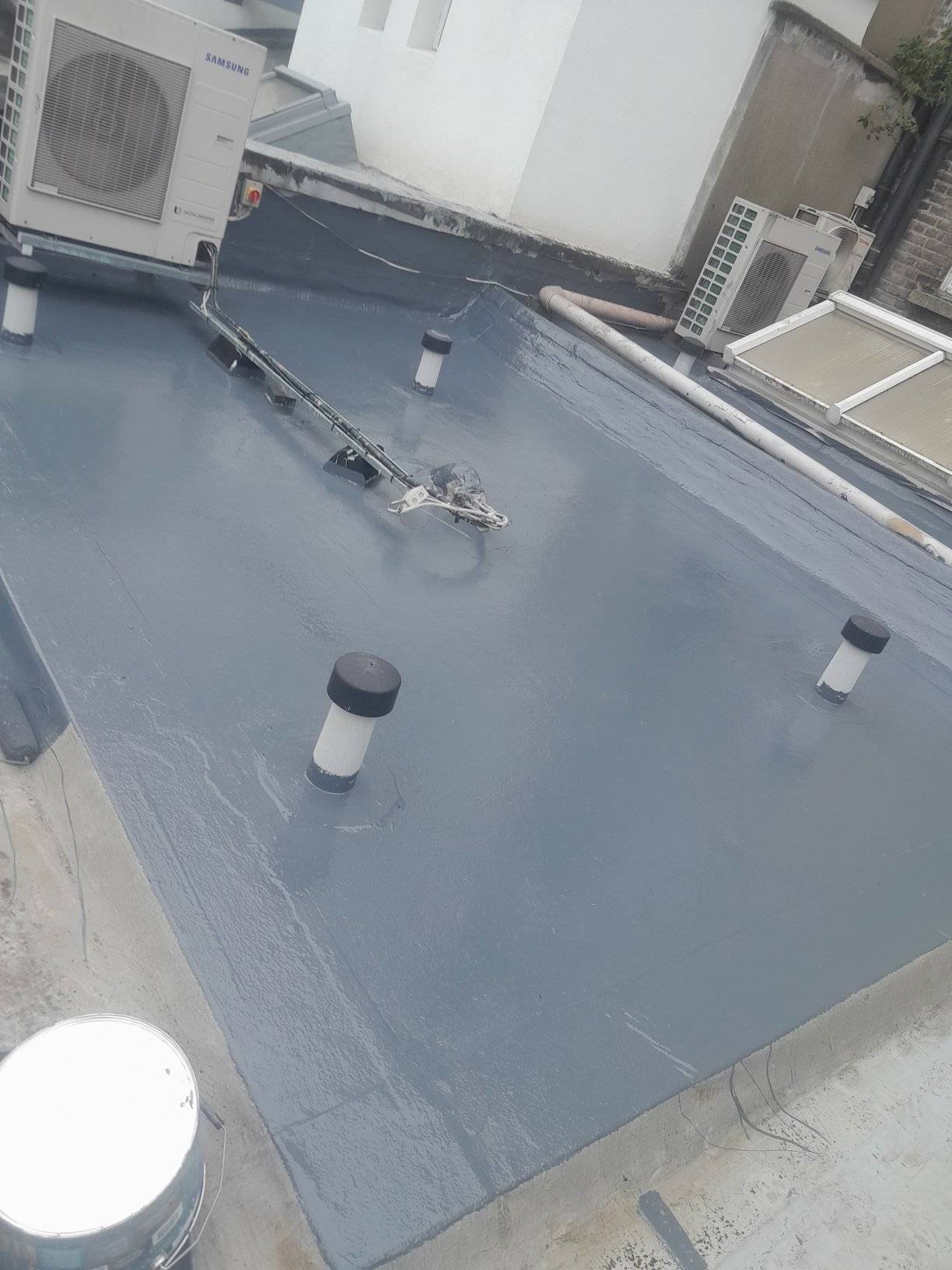 flat roof after being sealed in Dublin City